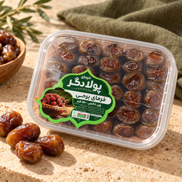 خرمای برحی پولادگر ۵۵۰ گرم