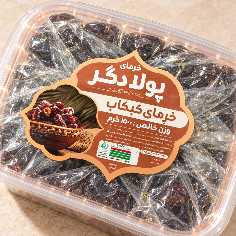 خرمای کبکاب پولادگر ۱۵۰۰ گرم